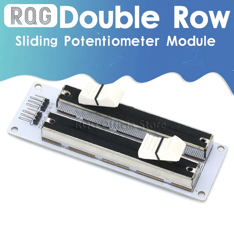 Электронный строительный блок 10K двухрядный скользящий линейный потенциометр