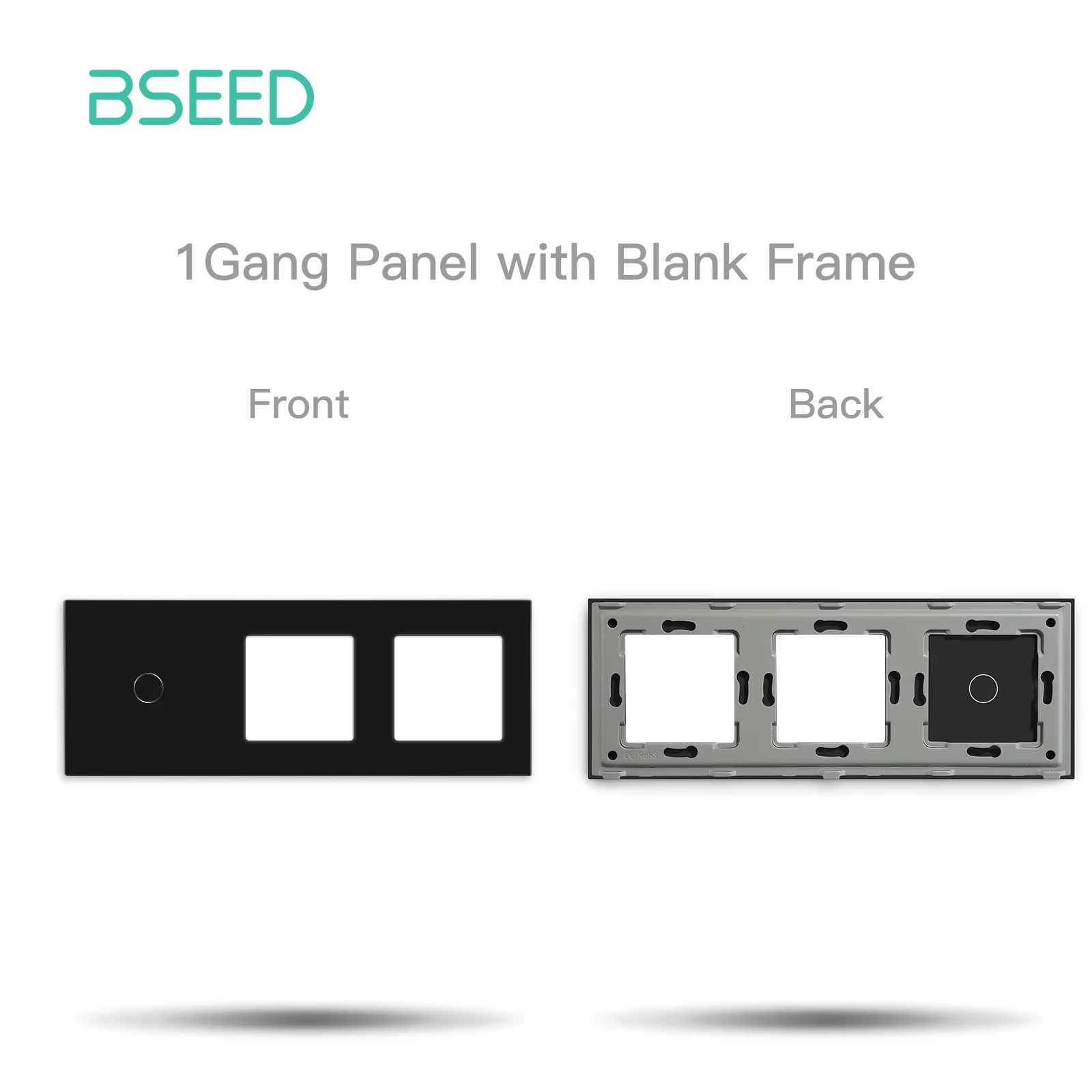 

BSEED Тройная стеклянная панель переключателя 228 мм