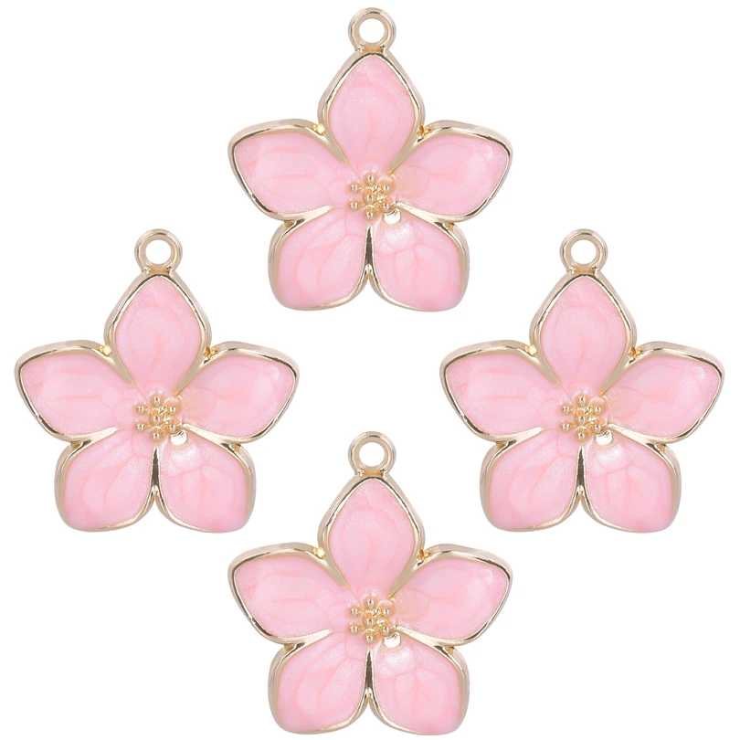 10 шт./лот Подвеска из сплава в виде персикового цветка вишни пиона груши авокадо