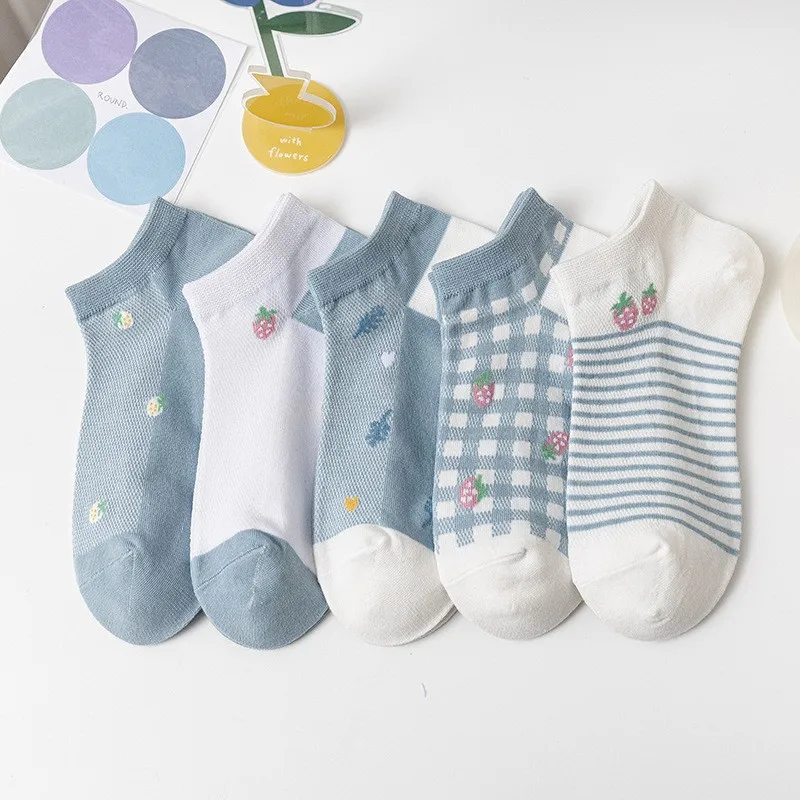 10 Pairs/Lot Spring and Summer Socks Women's Women's Low Tube Socks Thin Boat Socks Women's Socks Low-Top Fashion Women's Socks