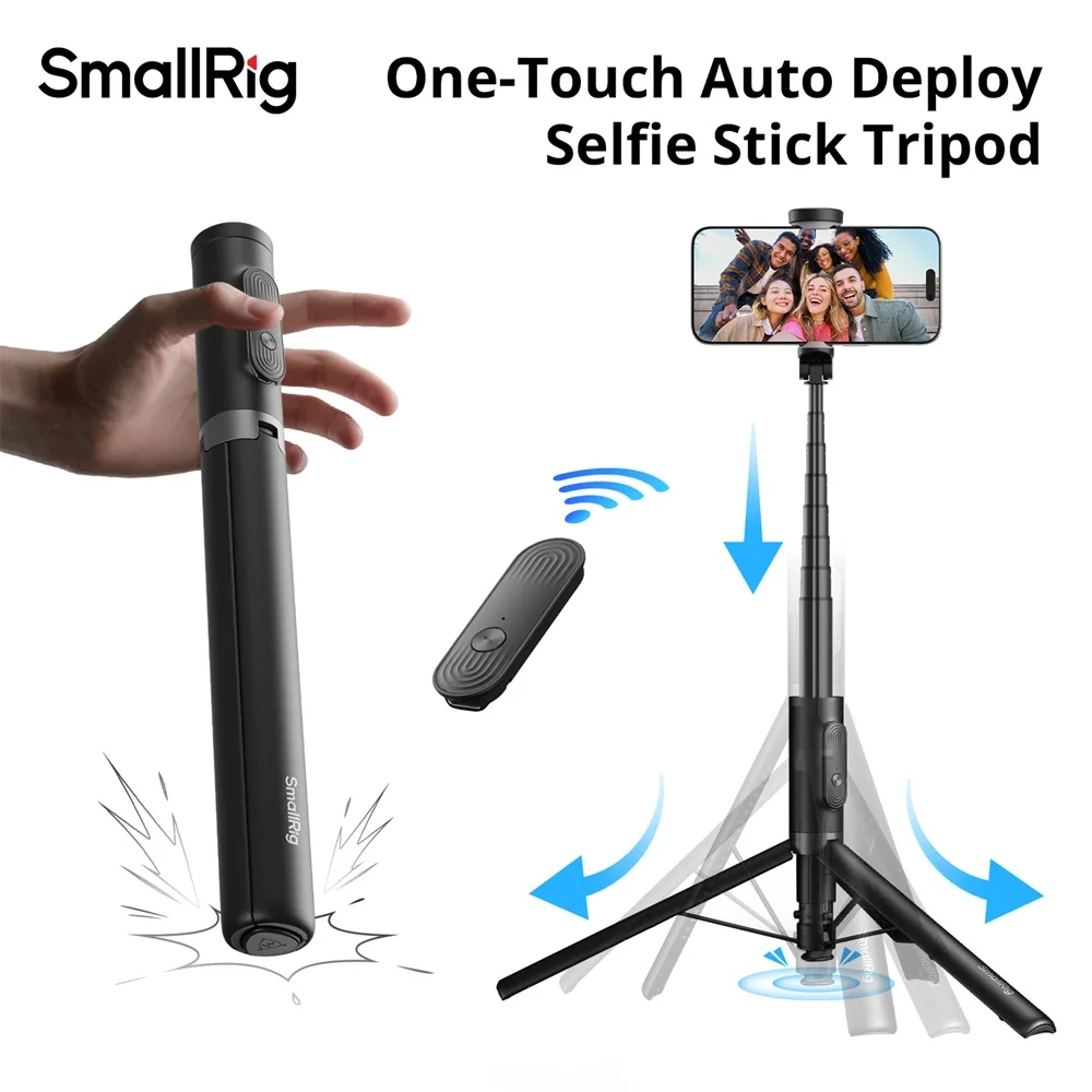Фото SmallRig Телефонная палка для селфи Штатив x Drex Lee Boom Selfie Stick ST30 Lite Высота от 31 до 147 см для смартфонов Ширина от 40 до 100 мм №1