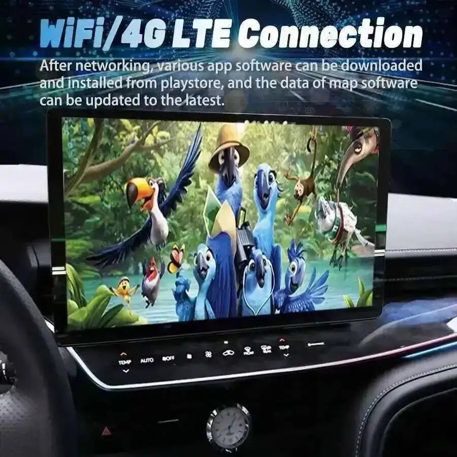 Фото 13.3-дюймовый Android-экран для автомобиля Toyota Camry 2024, GPS-навигация, мультимедийный видеоплеер, стереосистема, автомагнитола с поддержкой CarPlay №4