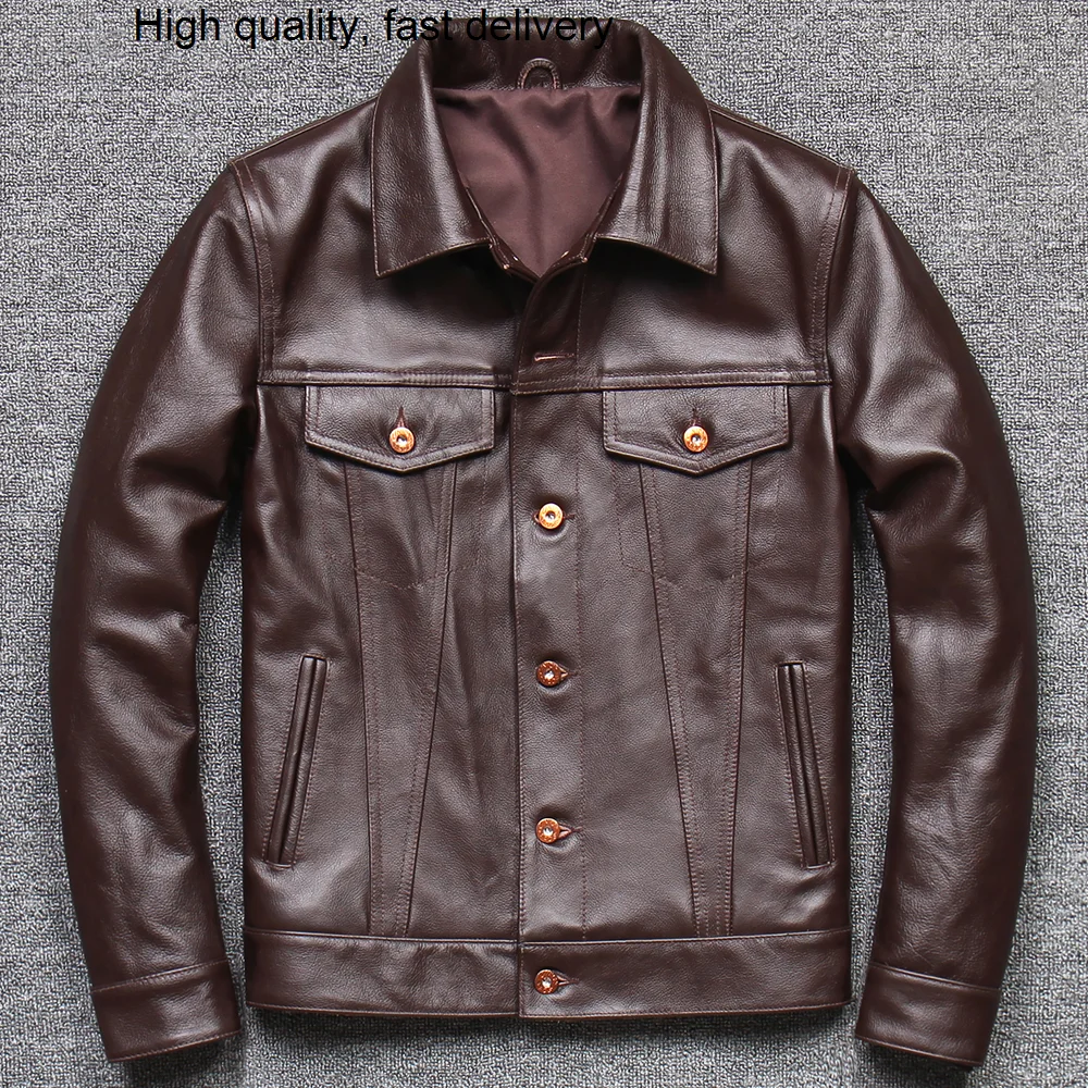 

Mens Bomber Automotive Coat Cowhide Leather Suede Jackets For Men Free Shipping Luxury Fashion Jacket Winter Man Clothing Brand