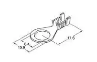 

100207016 for SKN 4 grounding cable end metric 6 brass