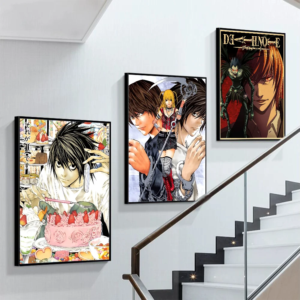 

Аниме D-Death плакат с заметками, самоклеящаяся искусственная фотография, комната, бар, кафе, винтажная декоративная живопись