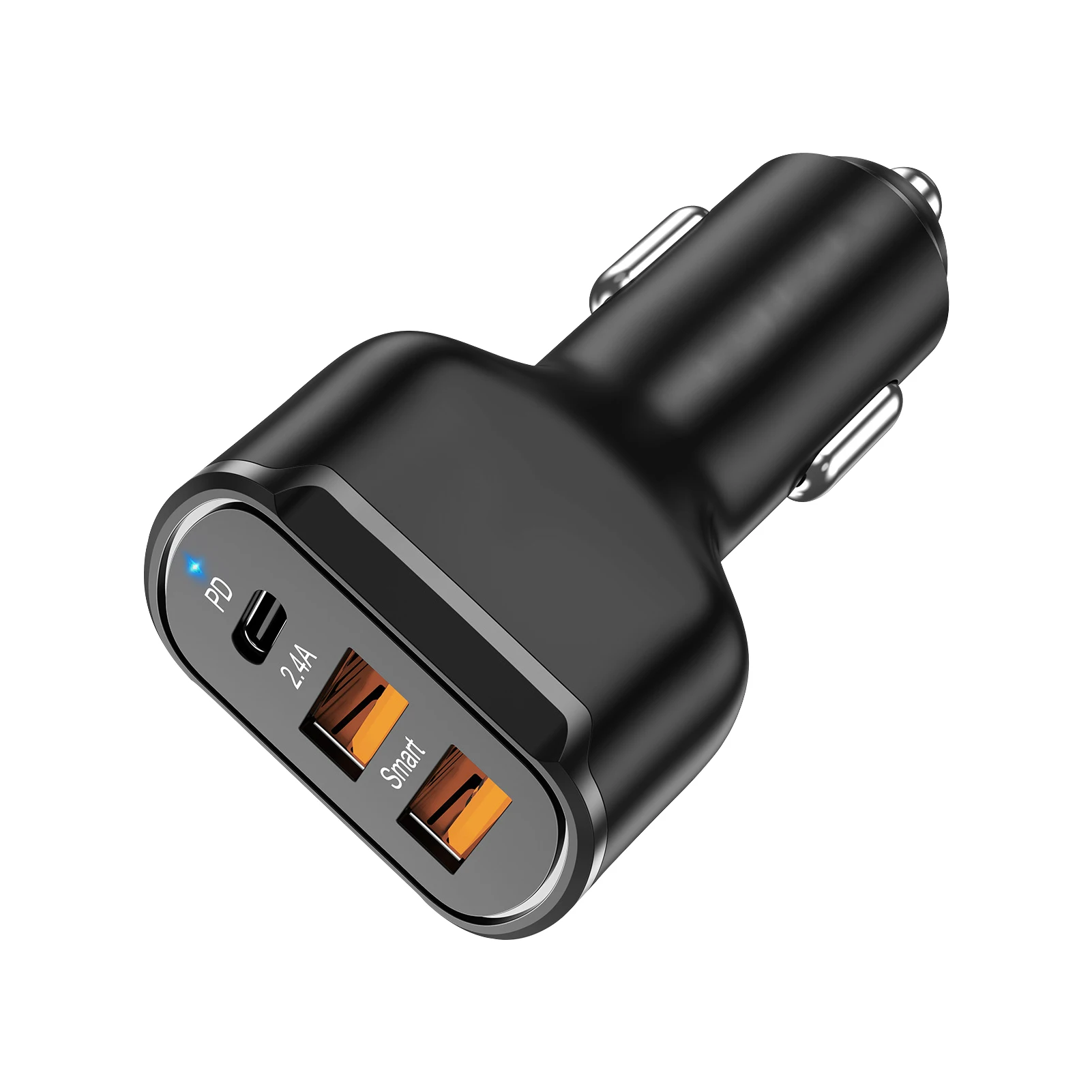 

Автомобильное зарядное устройство с двумя USB-портами, 30 Вт