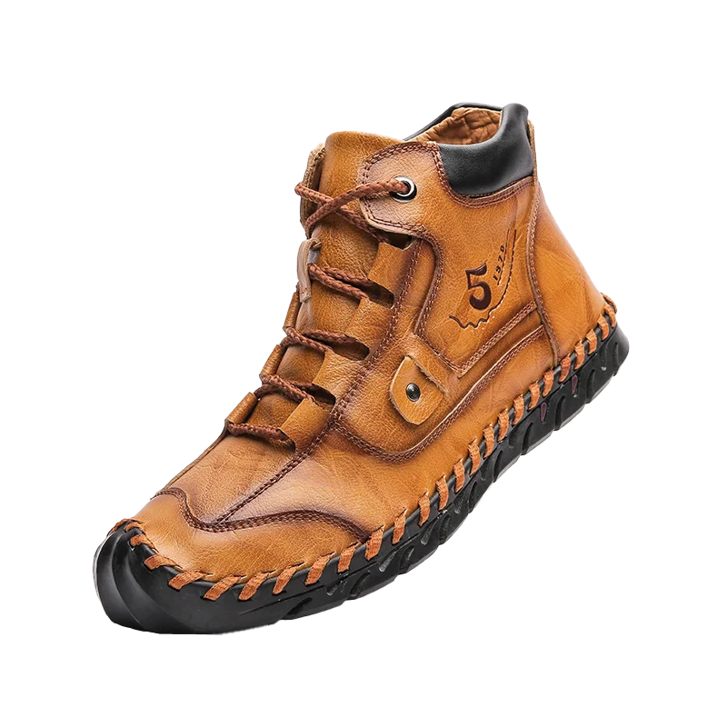 

Осенне-зимняя новая повседневная обувь кожаные модные кроссовки дышащие ботинки ручной работы легкие погрузчики Мокасины размера плюс 38-48