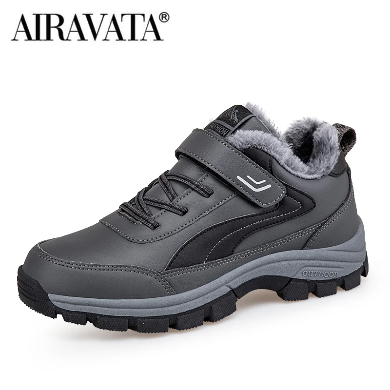 Winter Hiking Shoes Men Women Plush Warm Sneakers Comfortable Antiskid Life Waterproof Shoes