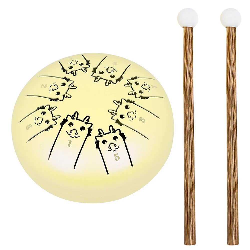 

Барабан Wangyou со стальным языком, портативный молоток из нержавеющей стали для медитации, музыкальный инструмент из титанового сплава