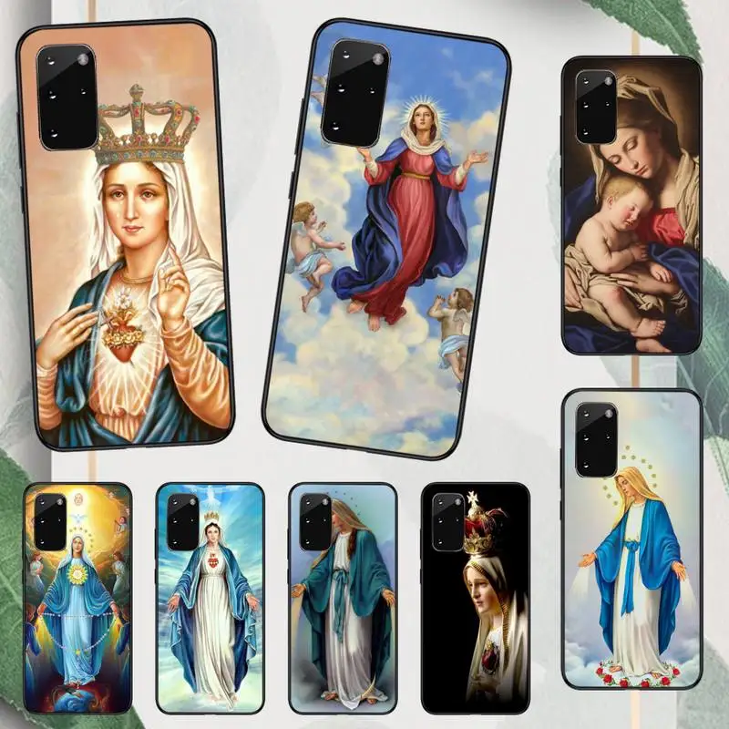 

Bless Virgin Mary painting Phone Case For Samsung galaxy A S note 10 12 20 32 40 50 51 52 70 71 72 21 fe s ultra plus