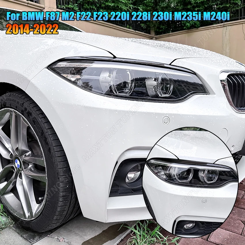 

Автомобильные фары для бровей и век, Чехол для BMW F87 M2 F22 F23 220i 228i 230i M235i M240i 2014-2022, наклейки с искусственными ресницами