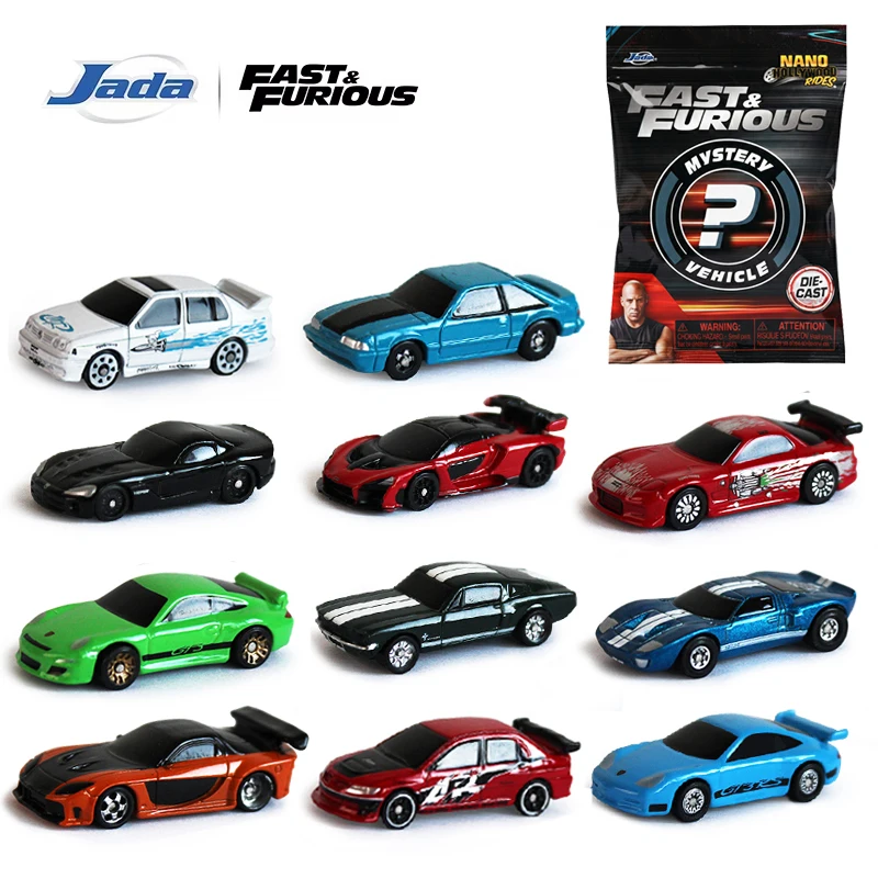 Фото JADA W2 Fast & Furious 1:128 Коллекционные металлические мини-машинки в слепой коробке (Волна 2) - Случайная коллекция автомобилей из фильма №1