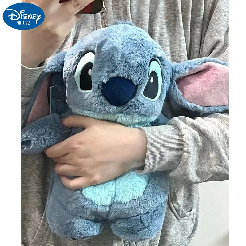 Wholesale Disney Hobby Stitch Winter Extra Large Plush Hot Water Bottle Women Home Water Filling Hand Warmer Gift for Girlfriend