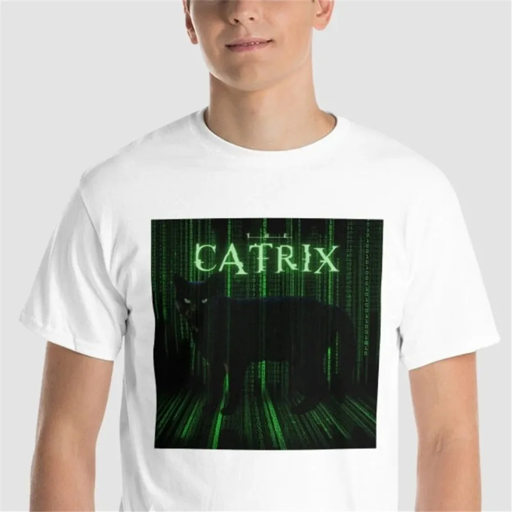 HX Футболки с животными The Catrix Super Kitty Cats Футболка из 100% хлопка для мужчин и женщин