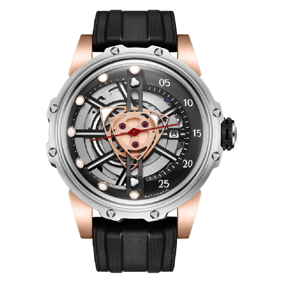 

HANBORO New Mens watch Waterproof Automatic Man Watch Fashion mechanical watches luminous Male wrist watch for men reloj hombre