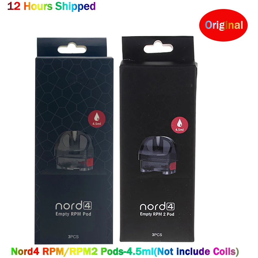 

Оригинальная капсула Nord 4 PRM Pod RPM2 Pod 4,5 мл пустые капсулы вейп для комплектов Nord4 электронные сигареты капсулы катушки
