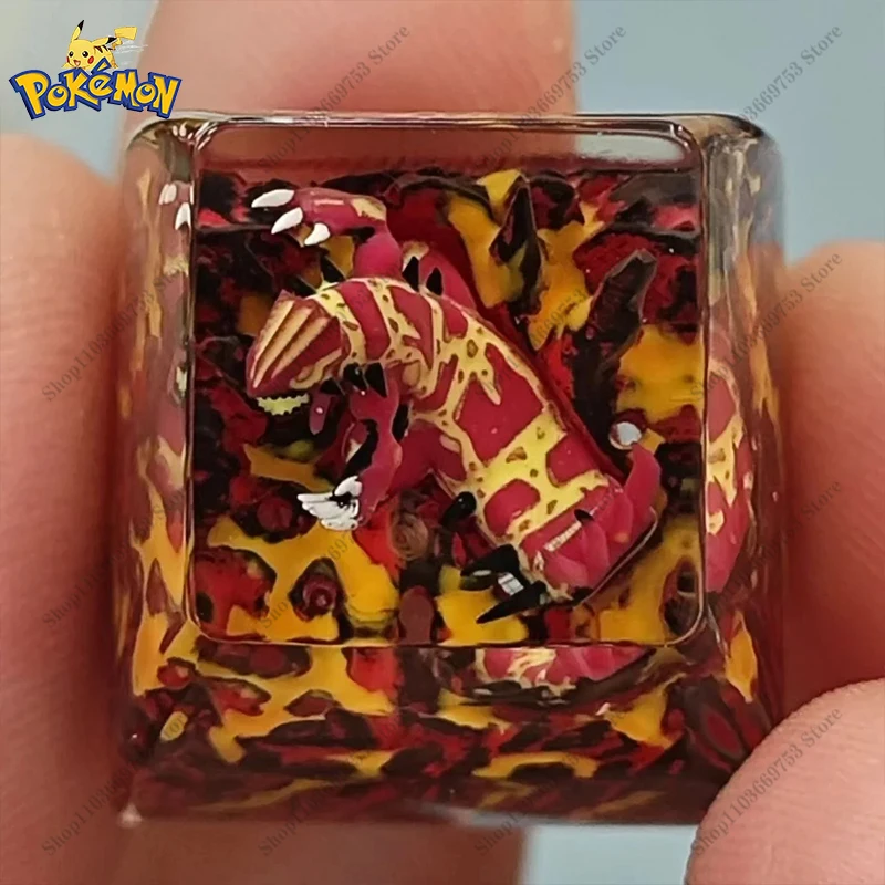 Колпачок для ключей из смолы Pokemon Tao Trio Reshiram Zekrom Kyurem Groudon Kyogre Rayquaza индивидуальная