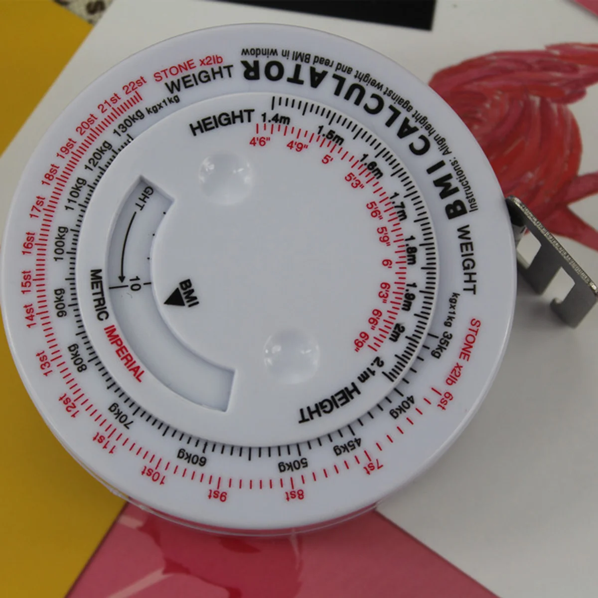 

Retractable Body Measuring Tape Sewing Ruler Tape for Family Measure Waist Circumference BMI Weight Loss Measuring Fat