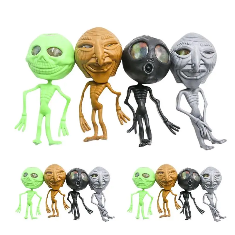 

12 шт. мягкие игрушки TPR Хэллоуин не липкие сжимаемые шарики винограда снятие стресса сжимаемые шарики винограда смешные шарики Alien снятие давления