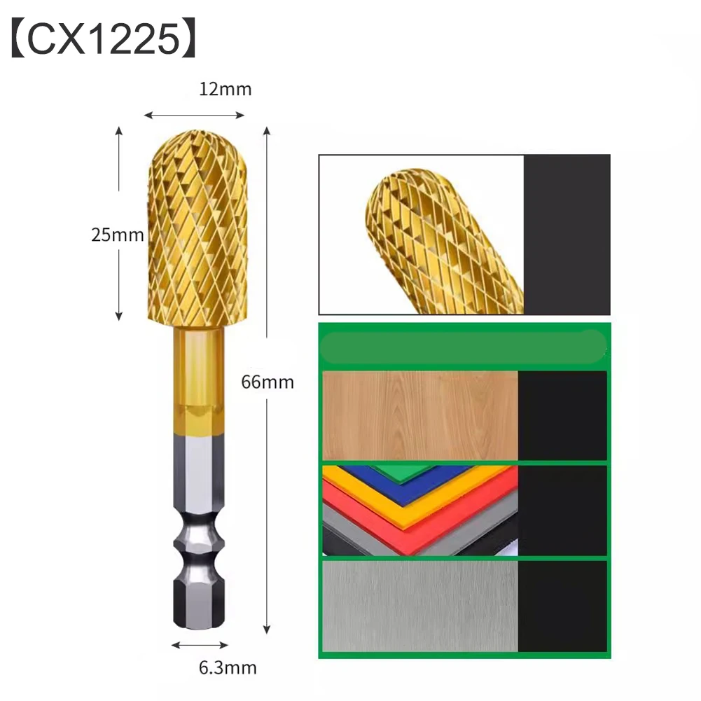 Одиночное вращающееся рашпильное сверло с двумя слотами фреза хвостовиком 6 3 мм