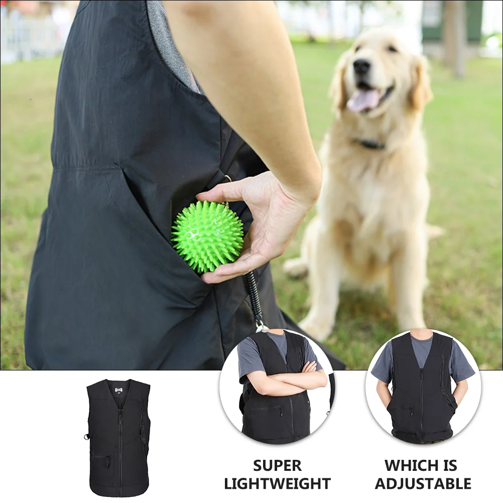 

Dog Vest Handler Training Trainer Pet Clothes Owner Handlers Clothing Cloth Jacket Pockets Outfit Harness Dogs Men Women