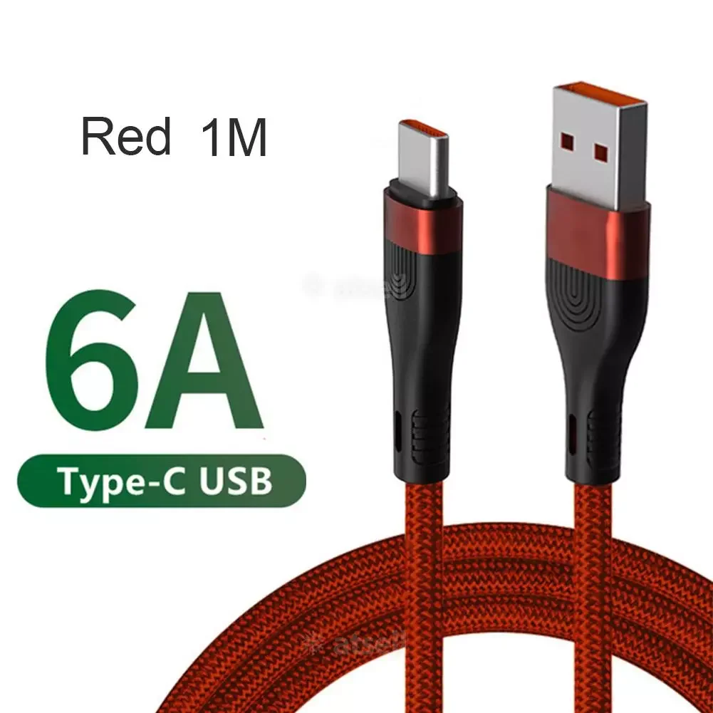 

Cable 6A Charger Turbo Fast Charging for Xiaomi Mi 11 10 Pro 5G 9 M3 X3 NFC Redmi Note10 K30s Tipo C