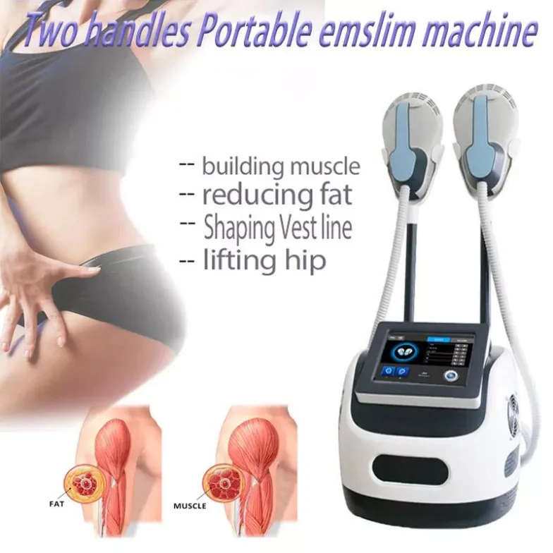 

2 Handles Emshif Muscle Builder Emslim Beauty Machine 2 Years Warranty Stimulate Muscles Equipment