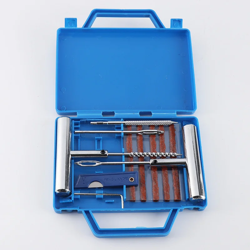 

Add to List 11pcs car motorcycle tire repair kit emergency resistant tubeless tire puncture professional repair kit plug set
