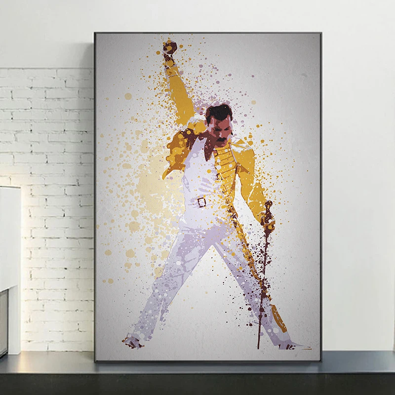 

Singer Star Figure Painting Street Graffiti Art Canvas Paintings on the Wall Art Posters and Prints for Home Wall Decor Pictures