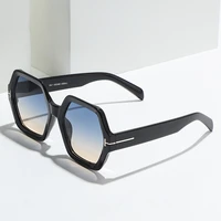 new polygon sunglasses trendy women sun glasses retro t letter men fashion eyewear