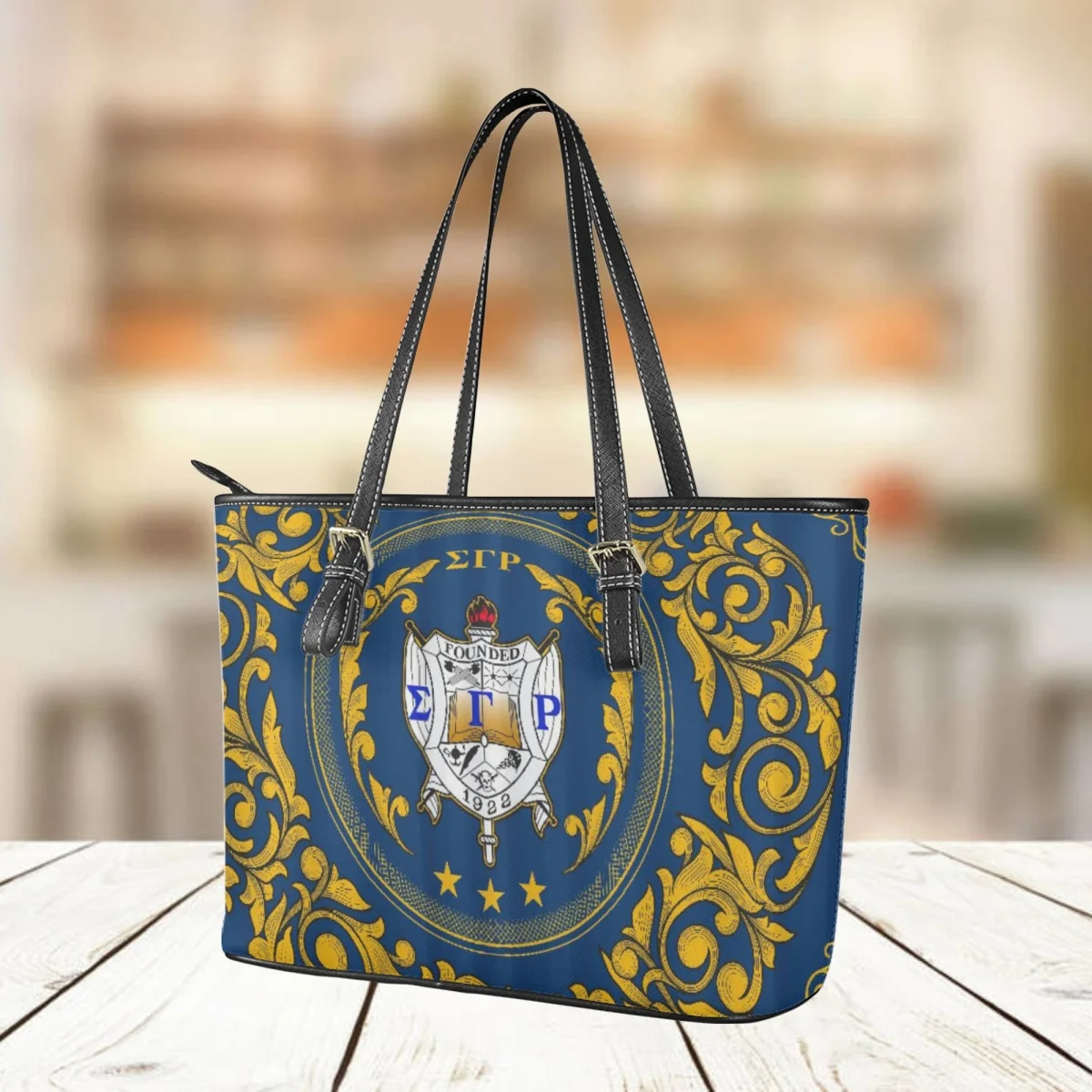 Sigma Gamma Rho Women Handbags Shoulder Bag Sorority Gift Outdoor Street Portable Coin Pouch Tote Bag Girls PU Leather Clutch