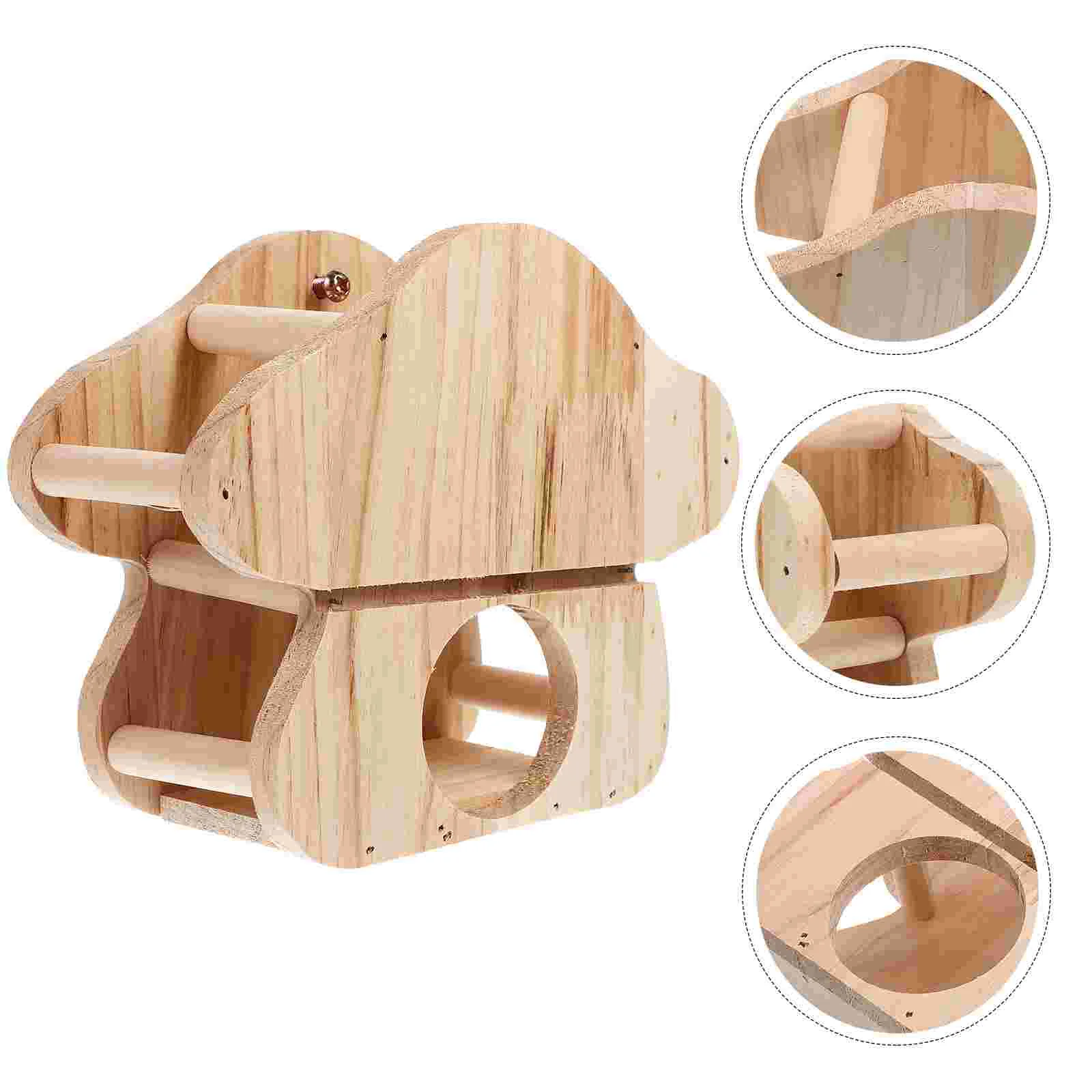 

Hay Rack Holder Hanging Bunny Rabbit Convenient Wood Cage Feeder Wooden Container