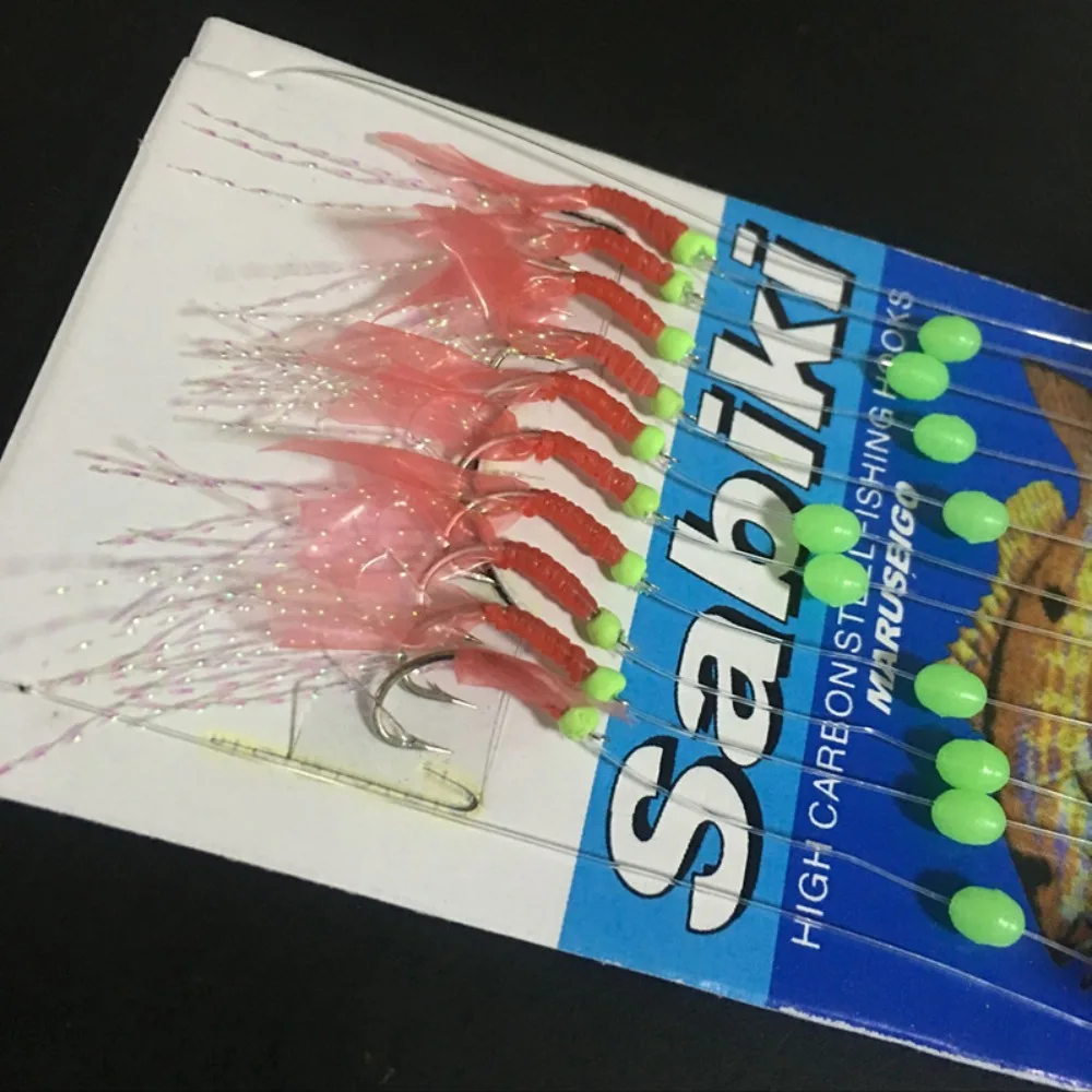 6 шт. рыболовные крючки для морской и пресноводной рыбалки