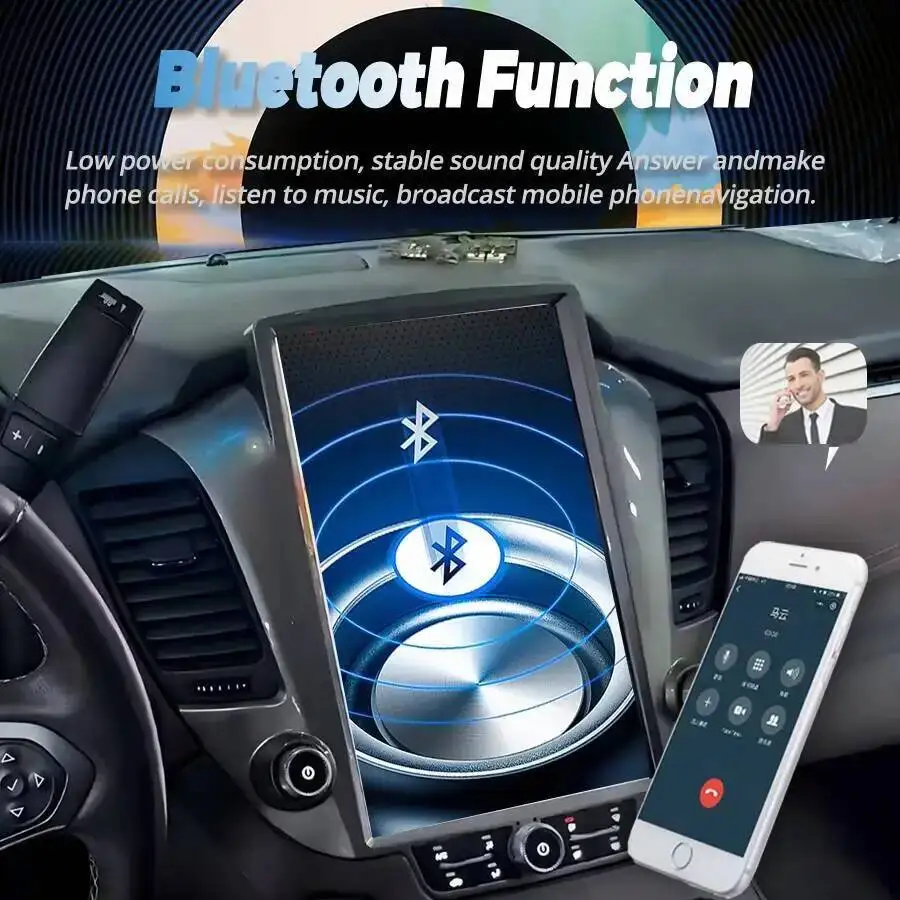 Фото 14,5-дюймовая автомагнитола Android 15 для Chevrolet Suburban 2014-2020 с CarPlay, GPS-навигацией, Wi-Fi, сенсорным экраном и мультимедийной стереосистемой №4