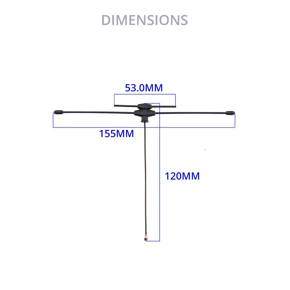 Фото Двухдиапазонная Т-антенна RadioMaster IPEX1 2,4 ГГц/Sub-G 900 МГц №4