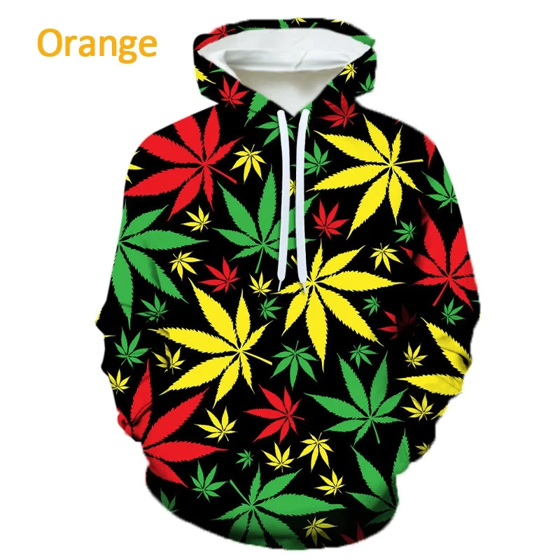 

Green Weed Leaves 3D Print Oversized Women/Men Hoodie Sweatshirt Streetwear Hip Hop Maple Leaf Pullover Hooded Jacket Outerwear