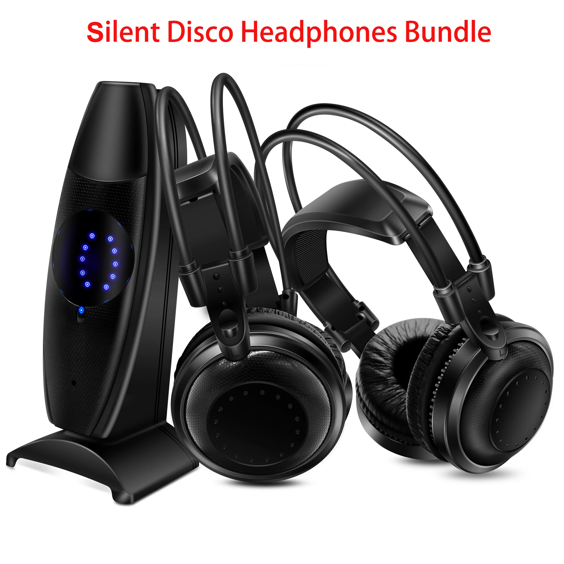 

Ultra Low Bass Silent Disco Wireless Headphones 10pcs Bundle For iPod MP3 DJ Music Pary Club Meeting