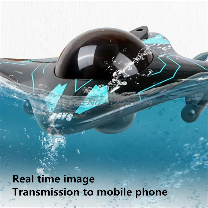 Фото 6-канальный водный смартфон с дистанционным управлением, лодка, Wi-Fi, FPV HD камера, датчик гравитации, водонепроницаемая защита, обтекаемый дизайн тела, радиоуправляемая лодка №3