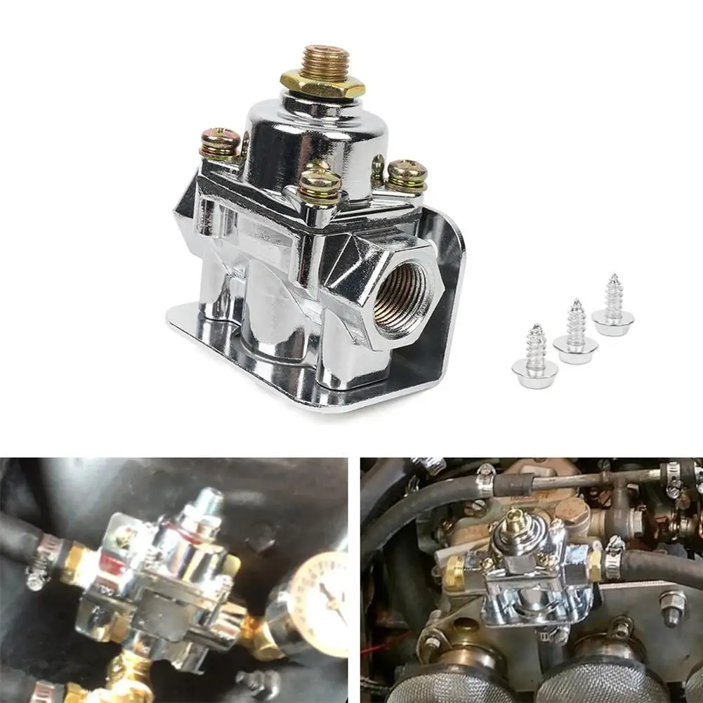 

Автомобильный топливный клапан карбюратора, Впускное отверстие 3/8 дюйма, Npt порт, регулируемый регулятор давления топлива, аксессуары для модификации