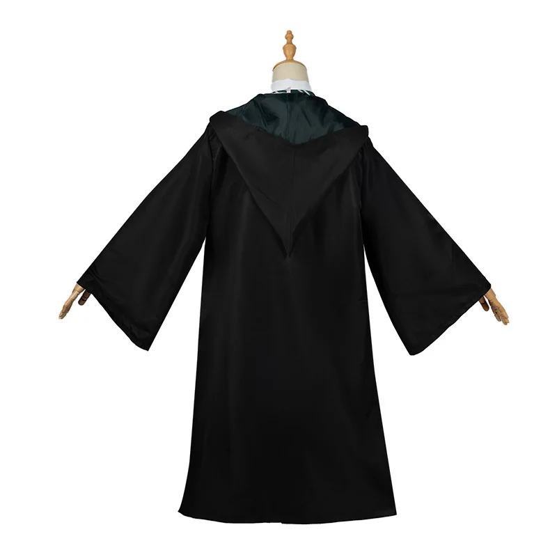 Slytherin Halloween Cloak Scarf Robe Cosplay Potter Costume for Girls Women Kids Men Adults Clothes Accessories