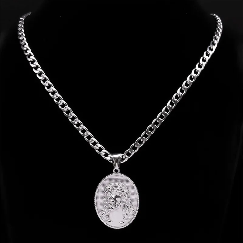 Древний греческий стиль модное креативное мужское ожерелье кулон с Иисусом