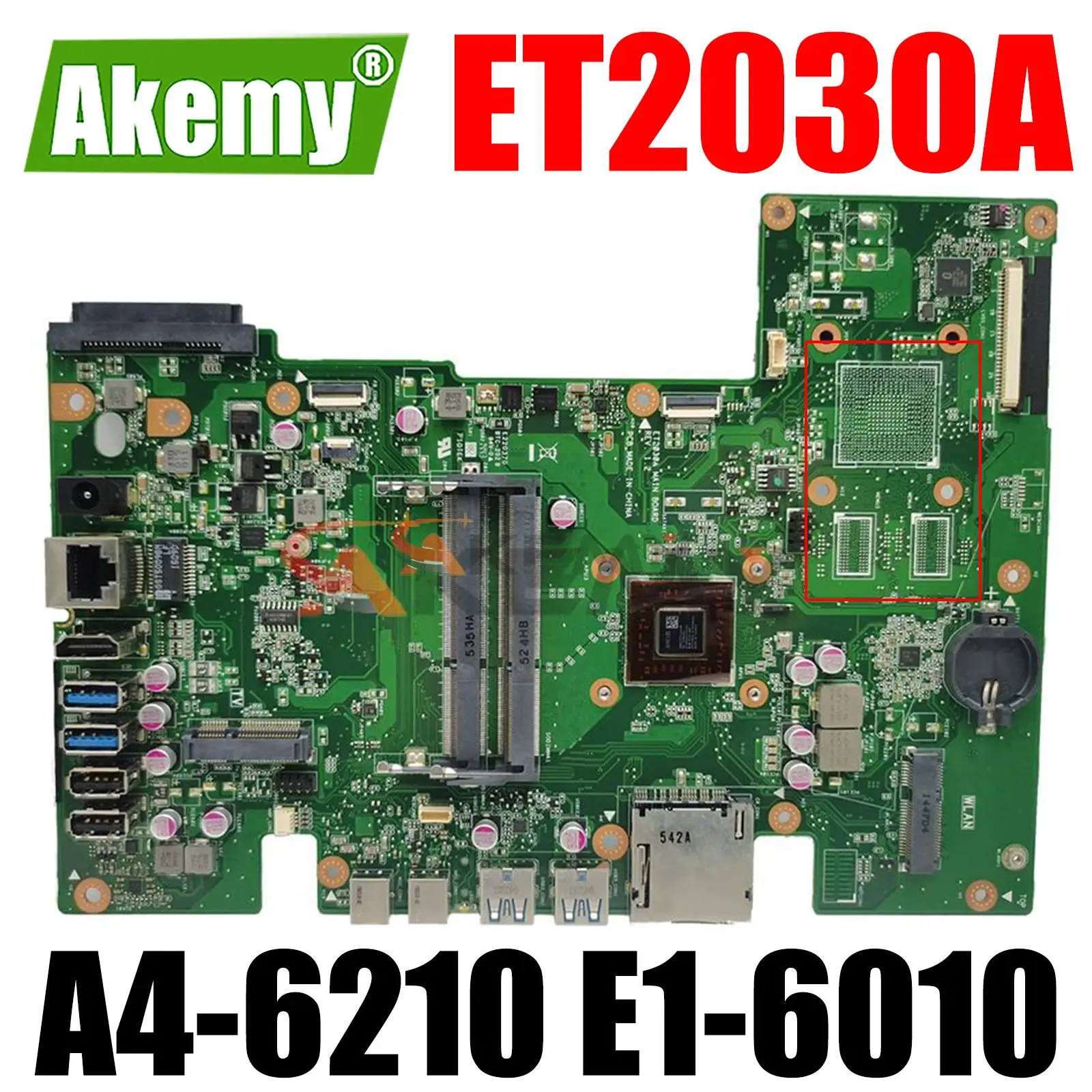 

ET2030A Motherboard with A4-6210 E1-6010 CPU UMA All-in-one Mainboard for ASUS ET2030A Desktop Motherboard