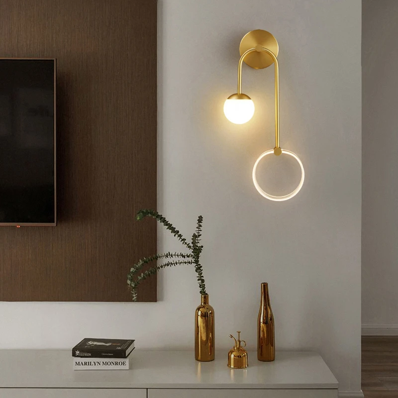 Современный светодиодный настенный светильник домашний декор прикроватный для