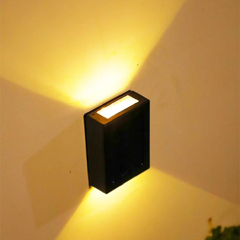 

2 шт./лот солнечные лампы для двора дома сада настенные декоративные наружные водонепроницаемые наружные солнечные уличные лампы