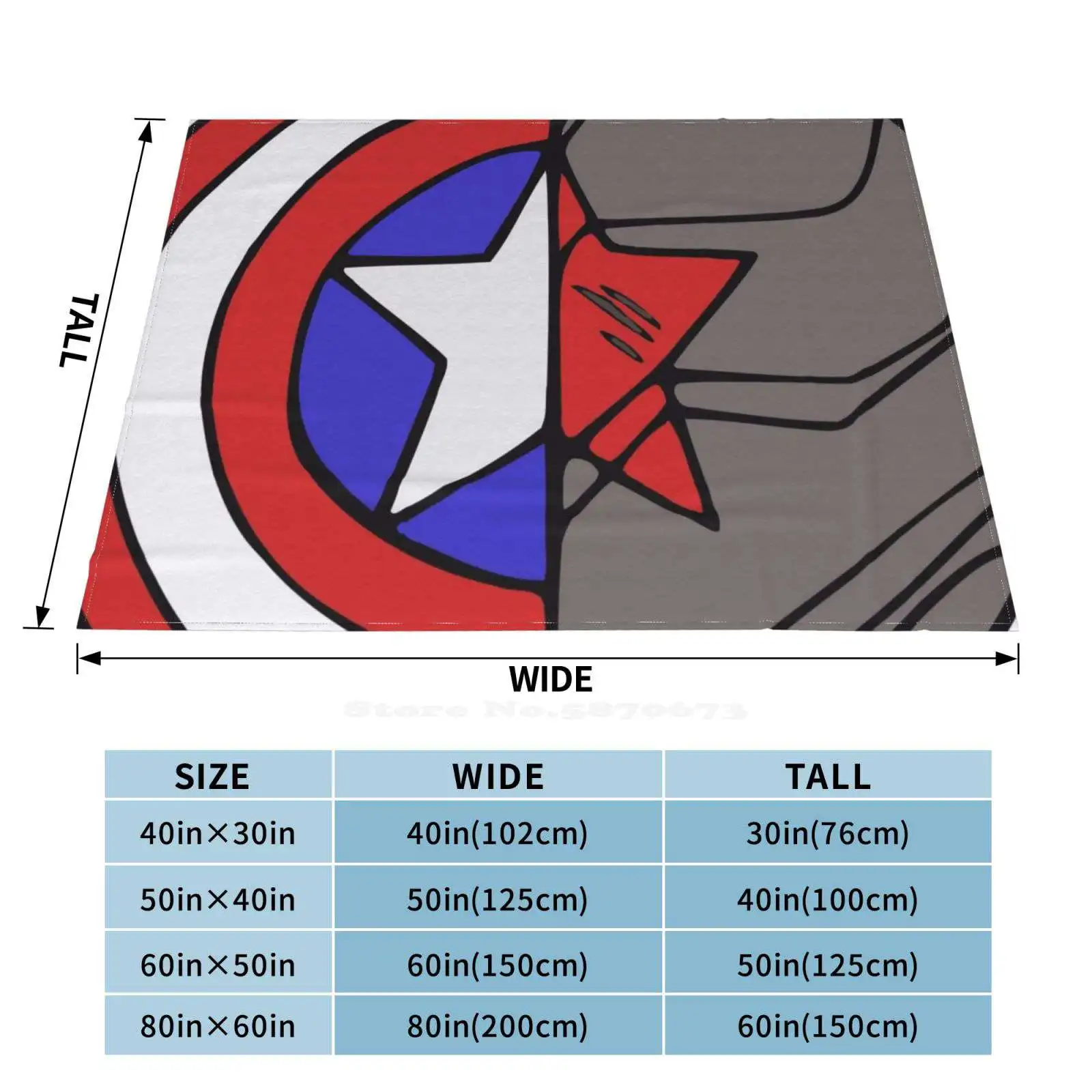 Модное мягкое теплое одеяло Stucky Symbol Colorfulkai Tumblr Steve Rogers James Barnes Bucky Buchanan