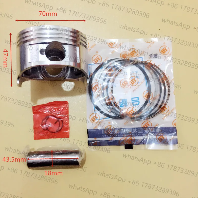 Фото КОМПЛЕКТ ПОРШНЕВ 170F STD ДЛЯ 170 GX210 GX220 7,5 л.с. 4-Х ТАКТНЫЙ КОМПЛЕКТ ЦИЛИНДРОВ ДВИГАТЕЛЯ НАБОР ГОЛОВКИ ЗАЖИМЫ ШИНКИ ЧАСТИ ДЛЯ ГЕНЕРАТОРА ВОДНОГО НАСОСА №2
