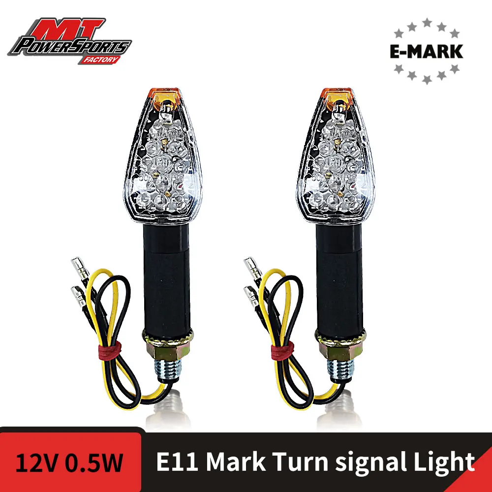 

E11 Motorcycle Indicator Turn Signal Light E-mark Approved LED Flashing Light Blinker For Kawasaki Yamaha Honda Suzuki Universal