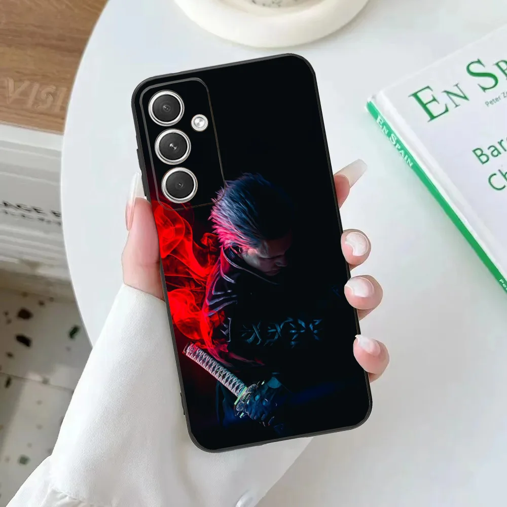 Чехол для телефона D-DMC 5 Dante Vergil Samsung Galaxy A20 A21s A22 A31 A32 A52 A53 A72 73 A80 A91 Мягкий черный