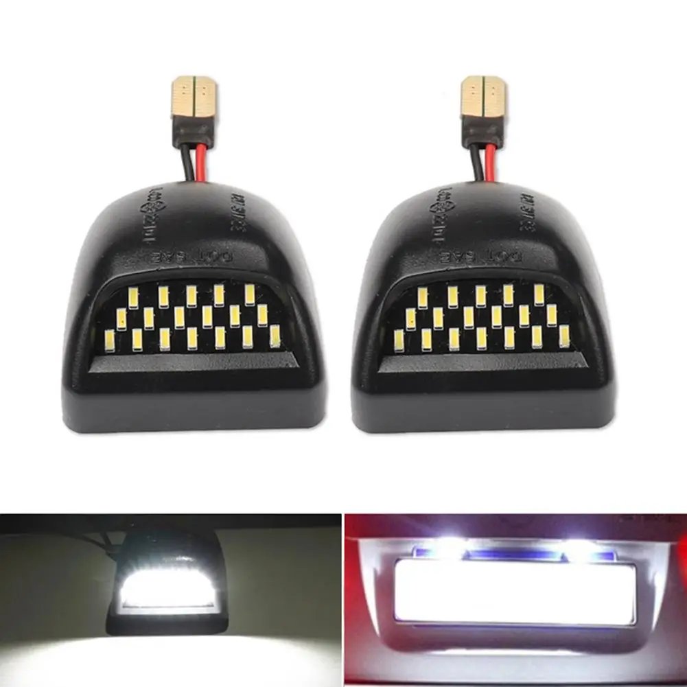 

2pcs Car LED License Plate Light Lamp Signal Light 8-30V DC For Chevy Silverado Avalanche 1999-2013 Bright SMD