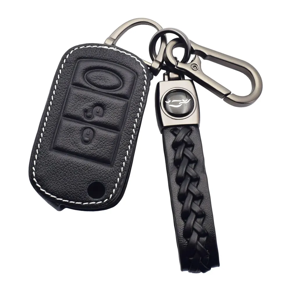 

Кожаный чехол ATOBABI для автомобильных ключей Land Rover Discovery 3 Sport Vogue Range Rover EWS LR3, защитный чехол с откидной крышкой и дистанционным управлением
